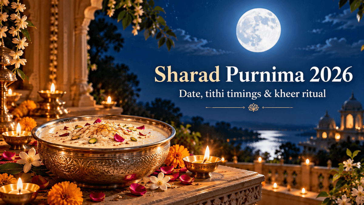 Sharad Purnima 2026 on October 25: Check tithi timings and when to keep kheer under moonlight