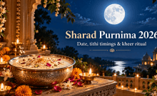 Sharad Purnima 2026 on October 25: Check tithi timings and when to keep kheer under moonlight