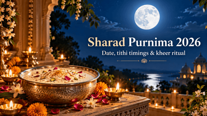 Sharad Purnima 2026 on October 25: Check tithi timings and when to keep kheer under moonlight