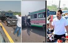Rahul Gandhi's convoy vehicles collide on Purvanchal Expressway; Congress leader safe, several injured