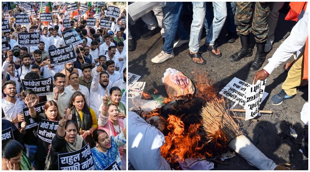 BJP holds protests across country, seeks M Kharge's apology over 'Modi ka baap bhi' jibe