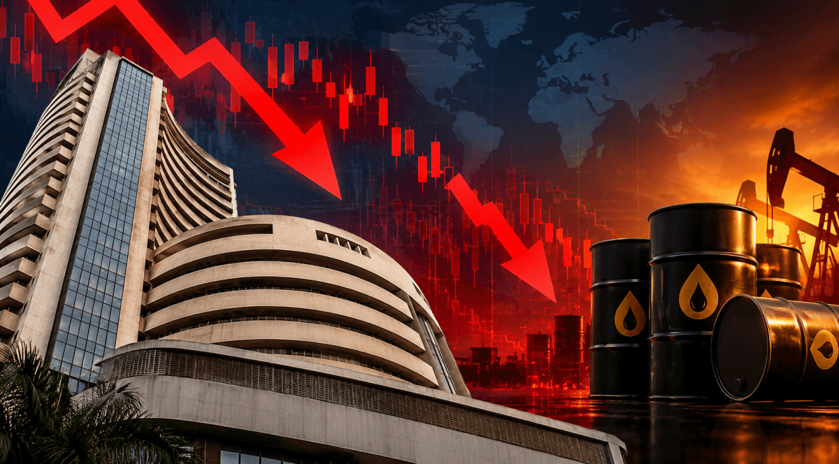 Sensex opens 122 points down and Nifty slips below 22,750, IT sector faces selling pressure amid rising oil concerns