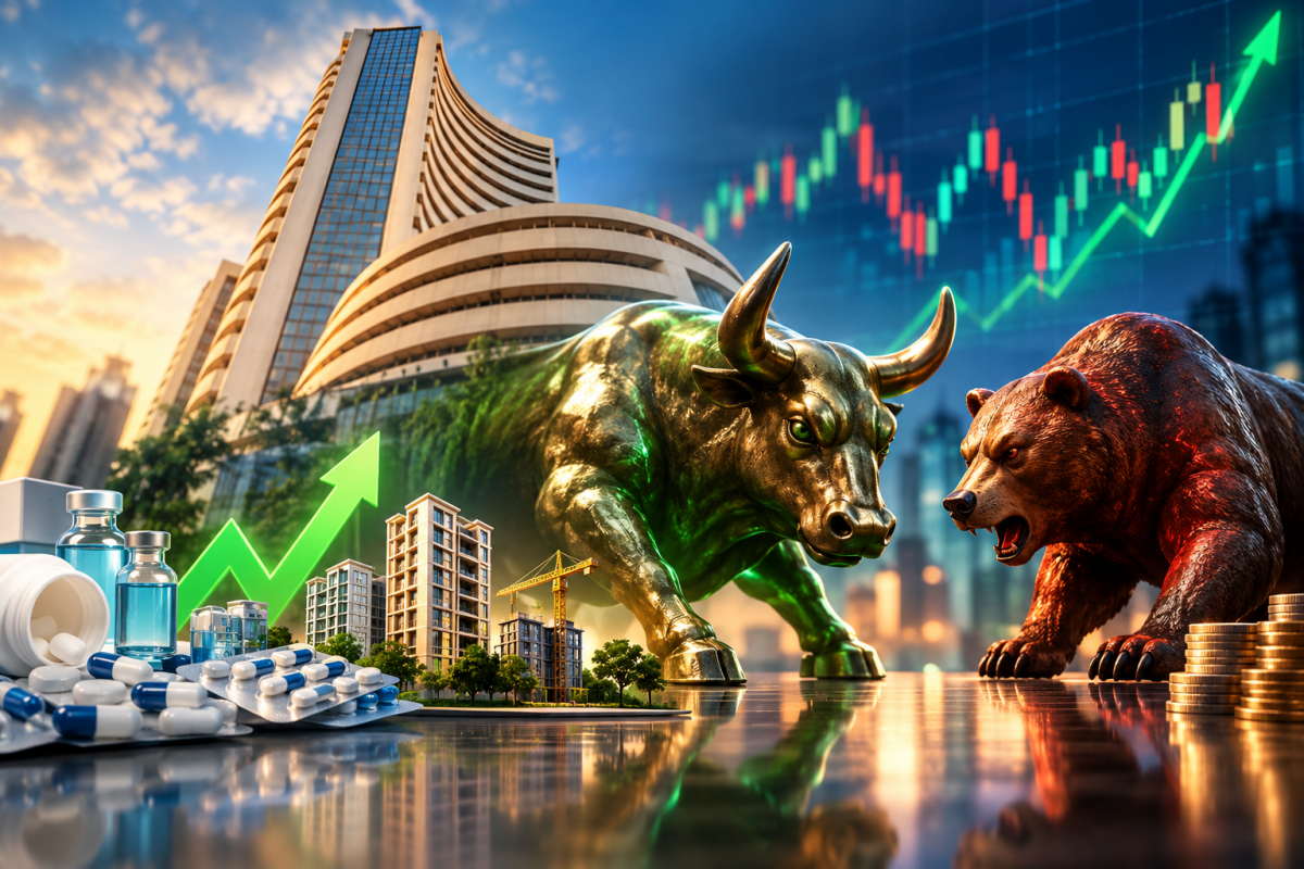 Stock Market Closing Bell, Sensex Settles At 73,599 And Nifty Ends Below 22,750 As Pharma And Realty Rally Fails To Lift Benchmarks