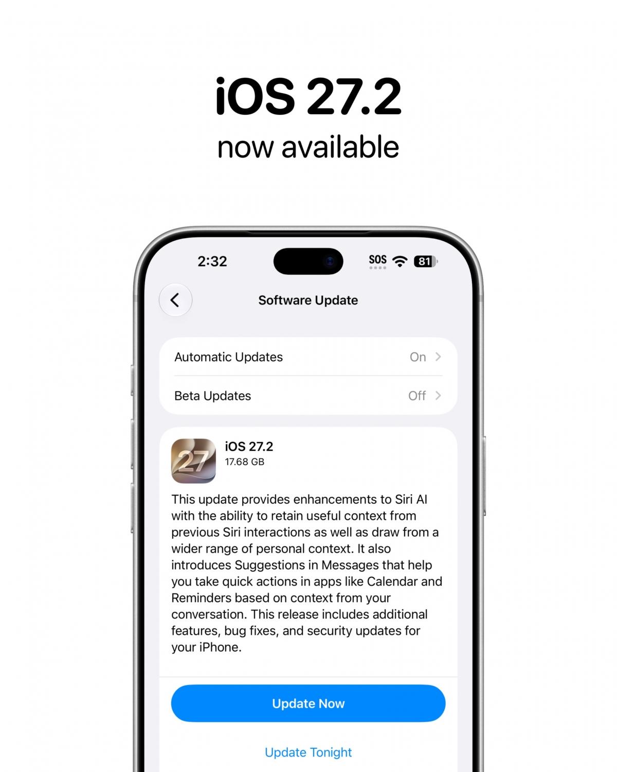 Apple rolls out iOS 27.2 update with smarter Siri AI, new Messages features and more: Check what's new