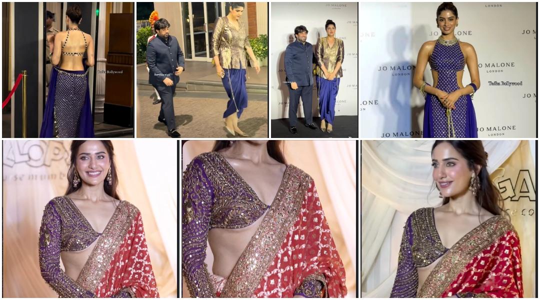 Diwali 2026: Kusha Kapila flaunts underboobs lining;  Khushi Kapoor opts for a backless blouse  with a thigh-high slit; Anushla trolled for wearing high heels, making her husband look much shorter