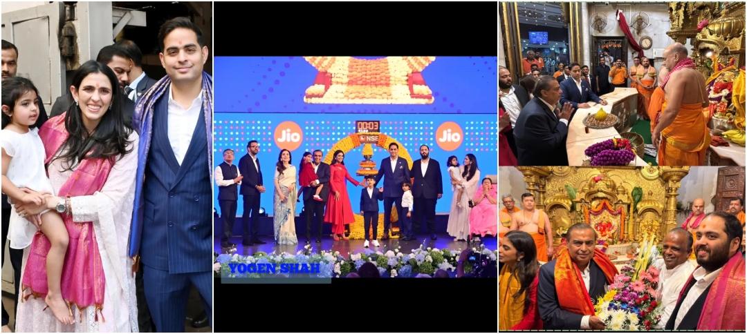 After Jio Platforms' blockbuster listing, Mukesh Ambani, family visit Mumbai's Siddhivinayak temple
