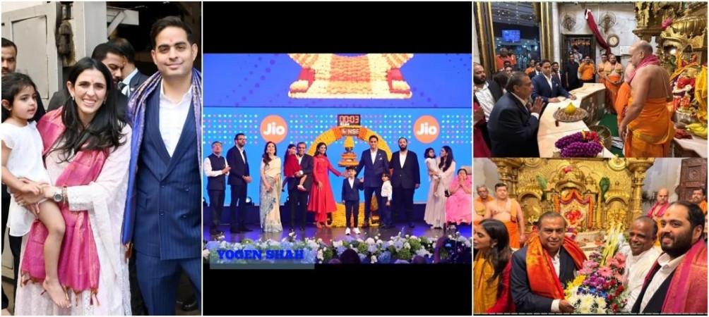 After Jio Platforms' blockbuster listing, Mukesh Ambani, family visit ...