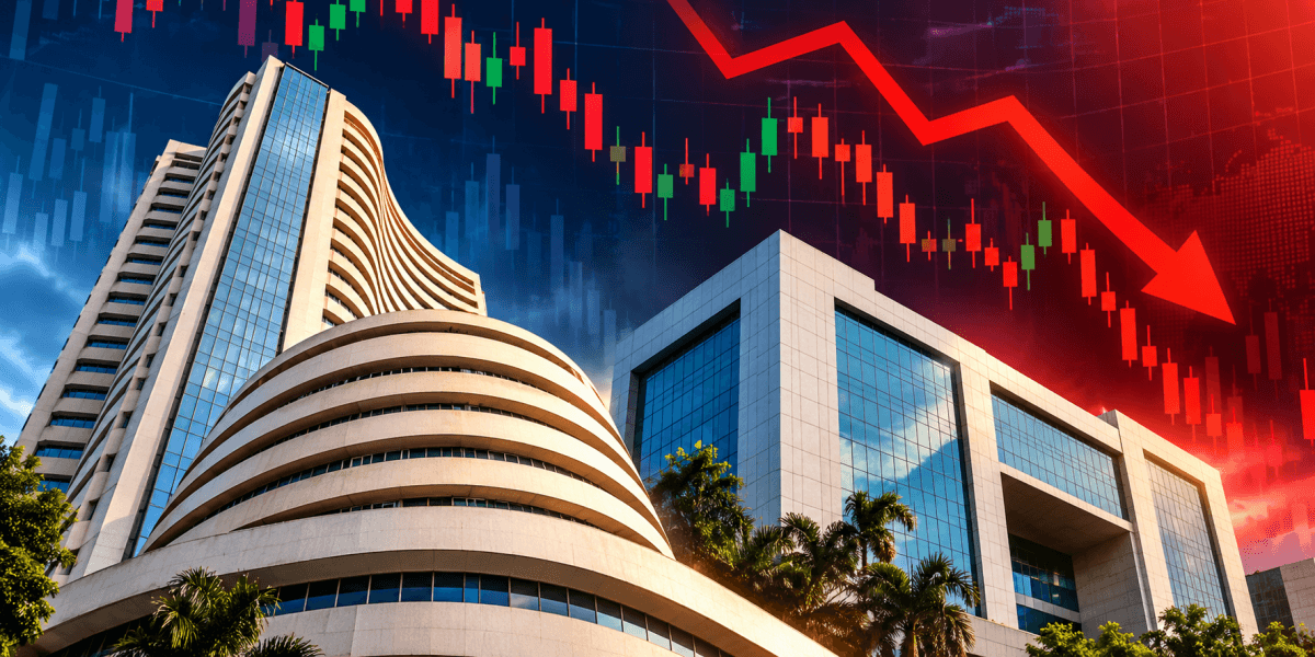 Sensex ends 353 points lower as auto and banking stocks limit losses