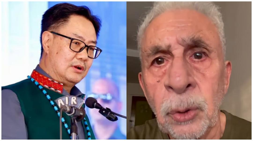 'I Never Knew That He Was Dangerous...': Union Minister Kiren Rijiju Reacts To Naseeruddin Shah's 'Main Dimagi Naxal Hoon' Video
