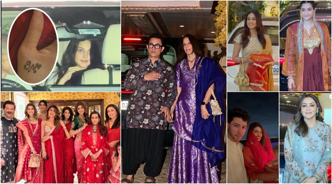 Karwa Chauth 2026: Aamir Khan-Gauri Spratt's first celebration; Priyanka Chopra flaunts sindoor fasts for Nick Jonas, Gauri Khan performs puja