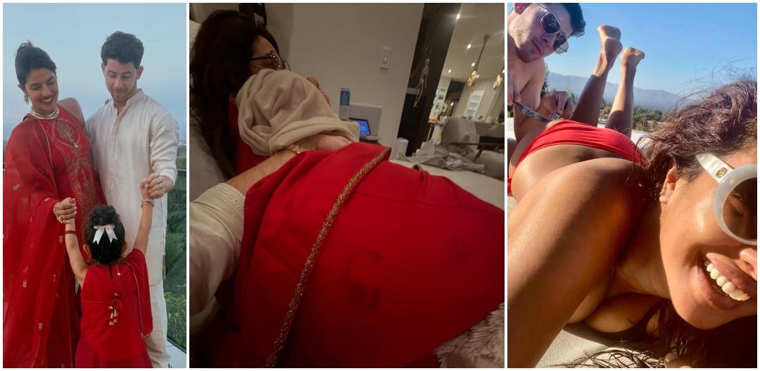 'Did Nick Jonas bite her?' Priyanka Chopra stuns in red traditional wear; fans call their Karwa Chauth 'love bite' picture disgusting