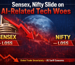 Sensex, Nifty post early losses over AI-related tech woes