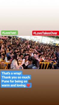 Aayush Sharma and Warina Hussain turn choreographers for college students in Pune