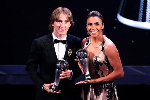 Modric and Marta scoop FIFA player of the year awards