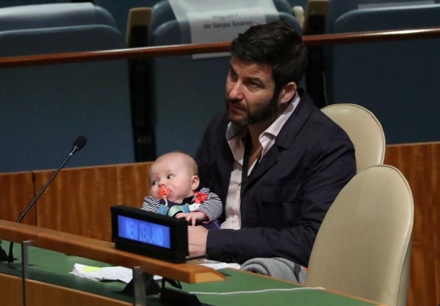 New Zealand PM Jacinda Ardern's baby premieres among world leaders PM Jacinda Ardern,Jacinda Ardern,New zealand PM Jacinda Ardern,Jacinda Ardern with baby Neve,baby Neve,UN general assembly