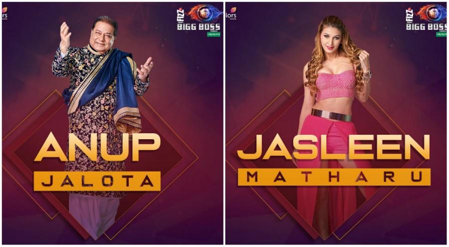 6) Anup Jalota and Jasleen Matharu Salman Khan's Bigg Boss 12,Bigg Boss 12,Bigg Boss 12 pics,Bigg Boss 12 images,Nehha Pendse,Karanvir Bohra,Dipika Kakar Ibrahim,S. Sreesanth,Anup Jalota and Jasleen Matharu,Deepak Thakur and Urvashi Vani