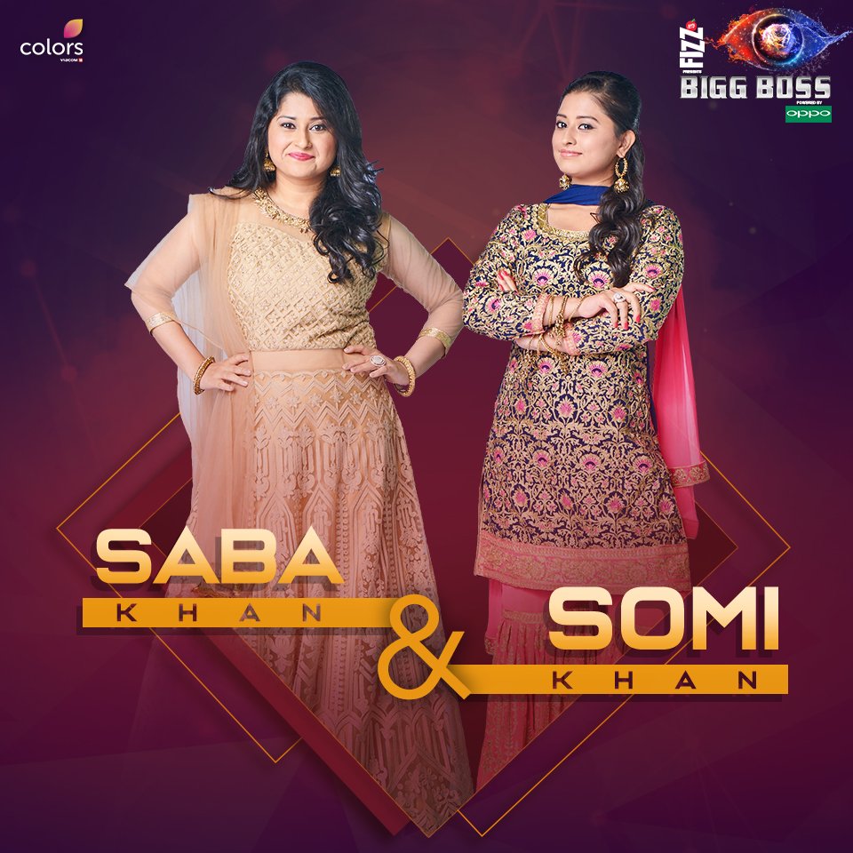 8) Somi Khan and Saba Khan Salman Khan's Bigg Boss 12,Bigg Boss 12,Bigg Boss 12 pics,Bigg Boss 12 images,Nehha Pendse,Karanvir Bohra,Dipika Kakar Ibrahim,S. Sreesanth,Anup Jalota and Jasleen Matharu,Deepak Thakur and Urvashi Vani