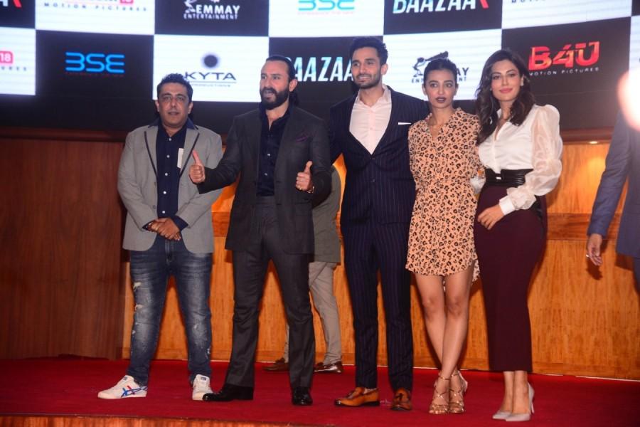 Saif Ali Khan, Radhika Apte, Rohan Mehra, Chitrangada Singh Saif Ali Khan,Radhika Apte,Rohan Mehra,Chitrangada Singh,Baazaar trailer,Baazaar,Baazaar trailer launch,Baazaar trailer launch pics,Baazaar trailer launch images,Baazaar trailer launch stills,Baazaar trailer launch pictures,Baazaar trailer launch photos