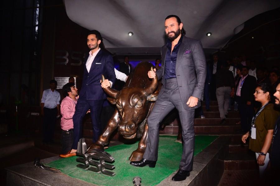Rohan Mehra and Saif Ali Khan Saif Ali Khan,Radhika Apte,Rohan Mehra,Chitrangada Singh,Baazaar trailer,Baazaar,Baazaar trailer launch,Baazaar trailer launch pics,Baazaar trailer launch images,Baazaar trailer launch stills,Baazaar trailer launch pictures,Baazaar trailer launch photos