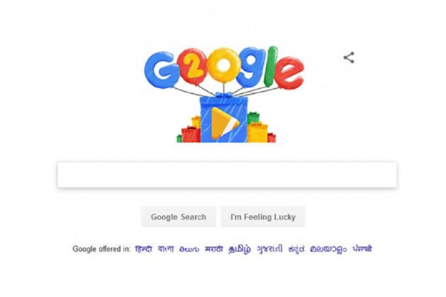 Google's 20th birthday: Doodle celebrates 20 years of Googling Google,Google 20th birthday,Google birthday,Google birthday doodle,google celebrates 20 years,google birthday logo