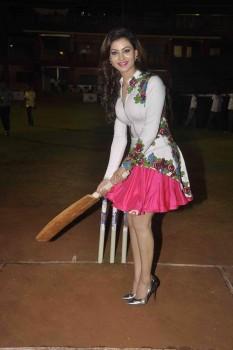 Actress Urvashi Rautela during the Mitsui Shoji T20 Cricket League 2015