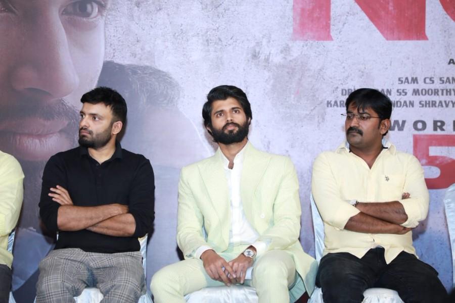 Vijay DeveraKonda and Karunakaran Vijay Deverakonda,Yashika Aannand,Sathya Raj,Mehreen Pirzada,Karunakaran,NOTA press meet,NOTA,NOTA press meet pics,NOTA press meet images,NOTA press meet stills,NOTA press meet pictures,NOTA press meet photos