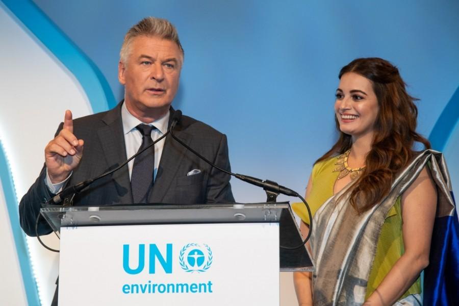 Dia Mirza's special moment with Alec Baldwin Dia Mirza,Alec Baldwin,Dia Mirza with Alec Baldwin,Dia Mirza and Alec Baldwin,Dia Mirza meets Alec Baldwin,Champions of the Earth 2018,Champions of the Earth 2018 award,Champions of the Earth 2018 pics,Champions of the Earth 2018 images,Champions of the E