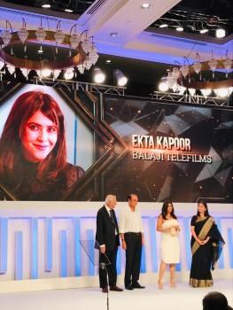 Ekta Kapoor awarded as the 'Icon of Excellence' at the Tycoons of Tomorrow awards