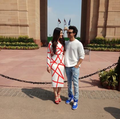 LoveYatri: It's a sunny day out for Aayush Sharma and Warina Hussain at Delhi Aayush Sharma and Warina Hussain,Aayush Sharma,Warina Hussain,LoveYatri,LoveYatri promotion,LoveYatri movie promotion,LoveYatri promotion pics,LoveYatri promotion images,LoveYatri promotion stills,LoveYatri promotion pictures