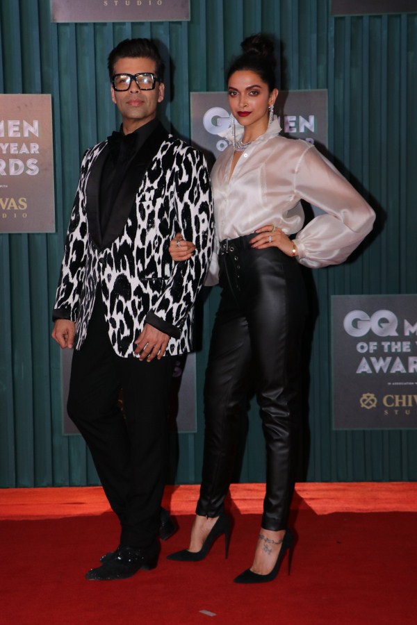 Karan Johar and Deepika Padukone Karan Johar,Radhika Apte,Tiger Shroff,Diana Penty,GQ Awards,GQ Awards 2018,GQ men of the year awards,GQ Men of the Year Awards 2018,Celebs at GQ Men of the Year Awards,GQ Men of the Year Awards pics,GQ Men of the Year Awards images,GQ Men of the Year Awar