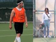 Priyanka cheers for Nick at friendly football match