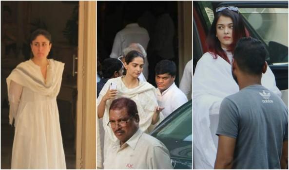 Celebs visit Krishna Raj Kapoor's house to pay last respects