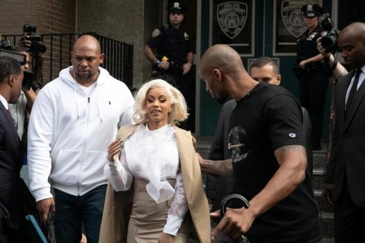 Cardi B surrenders to police in New York after assault complaint