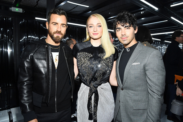 Justin Theroux, Sophie Turner and Joe Jonas at Paris Fashion Week Joe Jonas and Sophie Turner,Joe Jonas,Sophie Turner,Singer Joe Jonas,actress Sophie Turner,Louis Vuitton show,Paris Fashion Week,Paris Fashion Week 2018