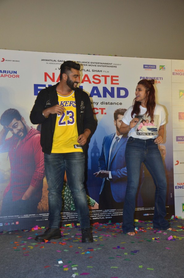 Namaste England's Proper Patola song launch: Arjun And Parineeti sizzle to this sensational track Arjun Kapoor and Parineeti Chopra,Arjun Kapoor,Parineeti Chopra,Namaste England,Namaste England pair,Proper Patola launch,Proper Patola song launch,Proper Patola song launch pics,Proper Patola song launch images,Proper Patola song launch stills,Proper Pat