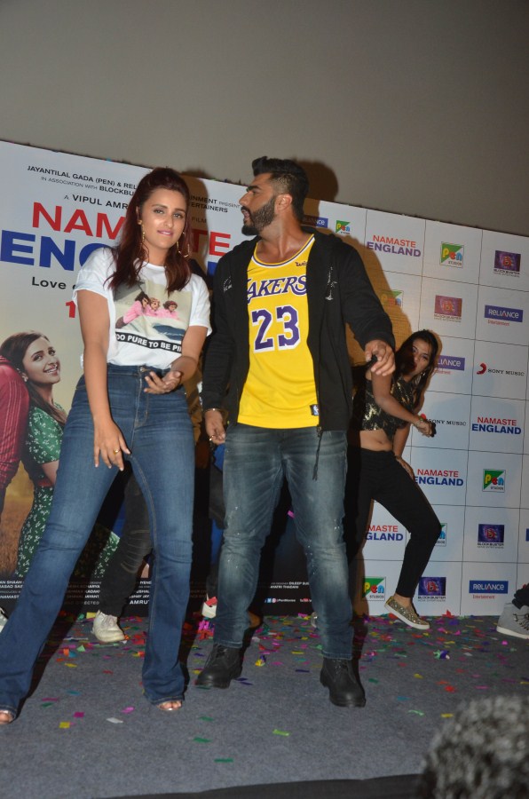 Arjun Kapoor and Parineeti Chopra at Proper Patola launch Arjun Kapoor and Parineeti Chopra,Arjun Kapoor,Parineeti Chopra,Namaste England,Namaste England pair,Proper Patola launch,Proper Patola song launch,Proper Patola song launch pics,Proper Patola song launch images,Proper Patola song launch stills,Proper Pat