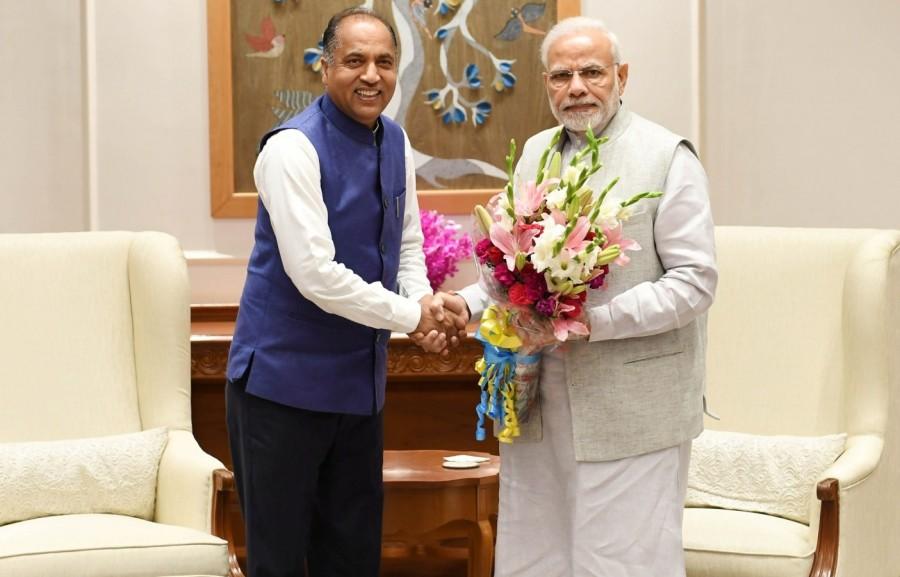 Jai Ram Thakur meets PM Modi Himachal CM Jai Ram Thakur,CM Jai Ram Thakur,CM Jai Ram Thakur meets Narendra Modi,Ram Thakur meets Narendra Modi,PM Narendra Modi