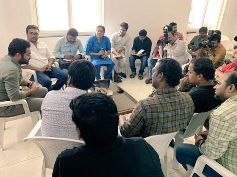 Aravindha Sametha promotion: Jr NTR interacts with media