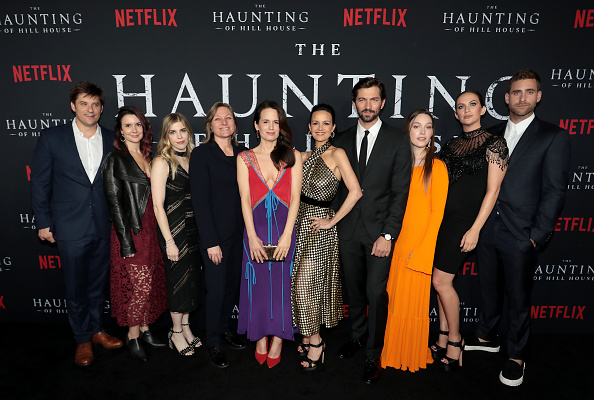 Celebs at The Haunting Of Hill House premiere Kate Siegel,Mckenna Grace,Blair Fetter,Lulu Wilson,Paxton Singleton,Carla Gugino,Wade Allen,Annabeth Gish,Darryl Frank,The Haunting Of Hill House premiere,The Haunting Of Hill House premiere show,celebs at The Haunting Of Hill House premiere