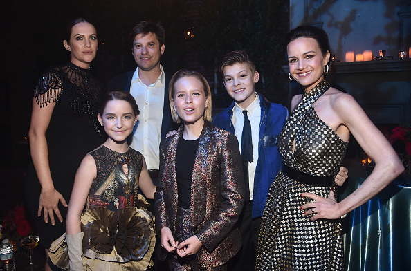 Kate Siegel, Mckenna Grace, Blair Fetter, Lulu Wilson, Paxton Singleton and Carla Gugino Kate Siegel,Mckenna Grace,Blair Fetter,Lulu Wilson,Paxton Singleton,Carla Gugino,Wade Allen,Annabeth Gish,Darryl Frank,The Haunting Of Hill House premiere,The Haunting Of Hill House premiere show,celebs at The Haunting Of Hill House premiere