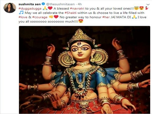 Sushmita Sen Navaratri,Navaratri wishes,Sushmita Sen,Shilpa Shetty,Juhi Chawla,Preity Zinta,Navaratri quotes,Navaratri sms,navaratri greetings,Navaratri pics,Navaratri images,Navaratri stills,Navaratri pictures,Navaratri photos