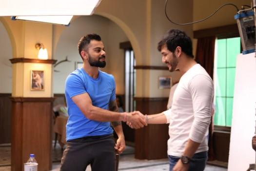 Virat Kohli meets Akhil Akkineni