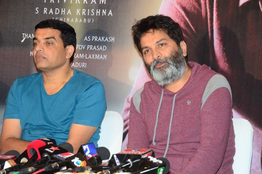 Dil Raju, Trivikram Srinivas Sunil,Naveen Nooli,Trivikram Srinivas,Dil Raju,Aravinda Sametha,Aravinda Sametha success meet,Aravinda Sametha success meet pics,Aravinda Sametha success meet images,Aravinda Sametha success meet photos,Aravinda Sametha success meet pictures