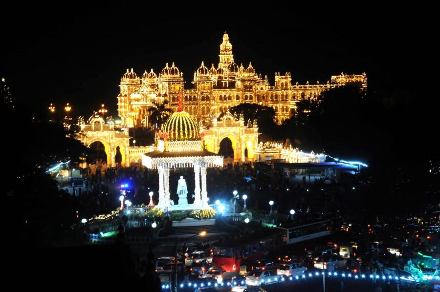 Mysore palace lit up with thousands of lights for Dussehra celebrations Mysore palace,Mysore palace Dussehra celebrations,Mysore palace Dussehra,Mysore palace Dussehra celebrations pics,Dussehra celebrations,Dussehra celebrations pics,Dussehra celebrations images,Mysore Dussehra,Mysore Dussehra pics,Mysore Dussehra images