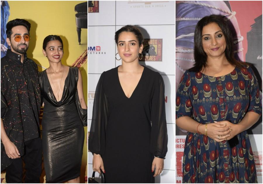 Celebs at Andhadhun success party Ayushmann Khurrana,Radhika Apte,Sanya Malhotra,Andhadhun,Andhadhun success party,Andhadhun success party pics,Andhadhun success party images,Andhadhun success party stills,Andhadhun success party pictures,Andhadhun success party photos