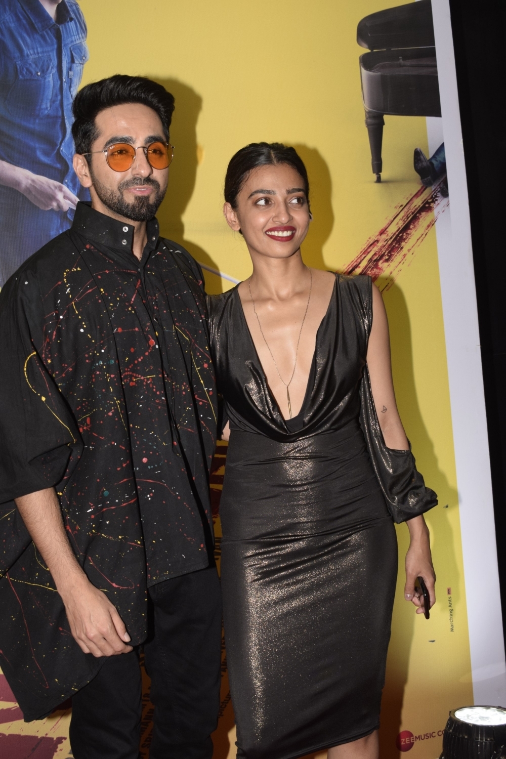 Ayushman Khurrana and Radhika Apte Ayushmann Khurrana,Radhika Apte,Sanya Malhotra,Andhadhun,Andhadhun success party,Andhadhun success party pics,Andhadhun success party images,Andhadhun success party stills,Andhadhun success party pictures,Andhadhun success party photos
