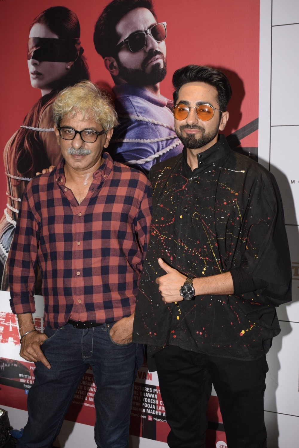 Sriram Raghavan and Ayushmann Khurrana Ayushmann Khurrana,Radhika Apte,Sanya Malhotra,Andhadhun,Andhadhun success party,Andhadhun success party pics,Andhadhun success party images,Andhadhun success party stills,Andhadhun success party pictures,Andhadhun success party photos