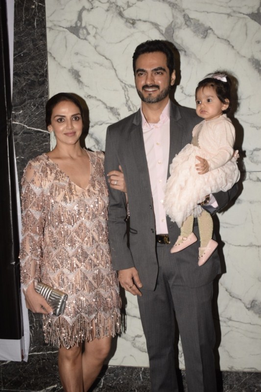Esha Deol along with her husband Bharat Takhtani Esha Deol,Rekha,Jeetendra,Bharat Takhtani,Luv Sinha,Hema Malini birthday celebration,Hema Malini birthday celebration pcis,Hema Malini birthday celebration images,Hema Malini birthday celebration stills,Hema Malini birthday celebration pictures,Hema Malin