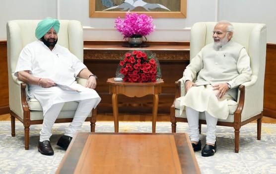 Amarinder Singh meets PM Narendra Modi