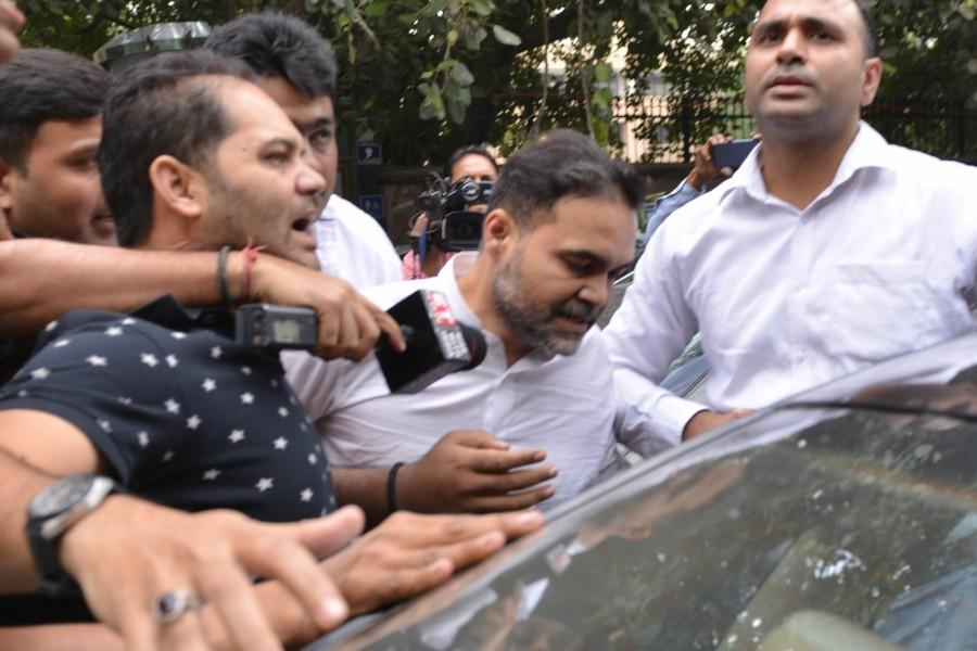 Ex-BSP MP's son surrenders before Delhi court Ashish Pandey,Ashish Pandey surrenders,BSP Ashish pandey,Ashish Pandey surrenders at city court,Ashish Pandey at city court,BSP MP,BSP MP Son